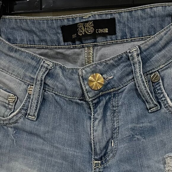 JUST CAVALLI JEANS EMBELLISHED  SIZE 28 - Picture 2 of 4